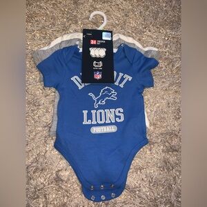 NFL Detroit Lions Infant Bodysuits - 3 pack - NWT